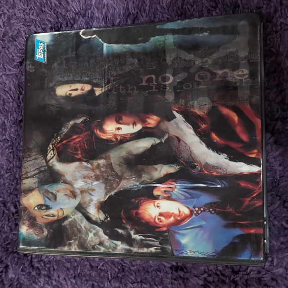 Topps | Toys | Vintage Xfiles Binder And Cards Promo Over Sized Art ...